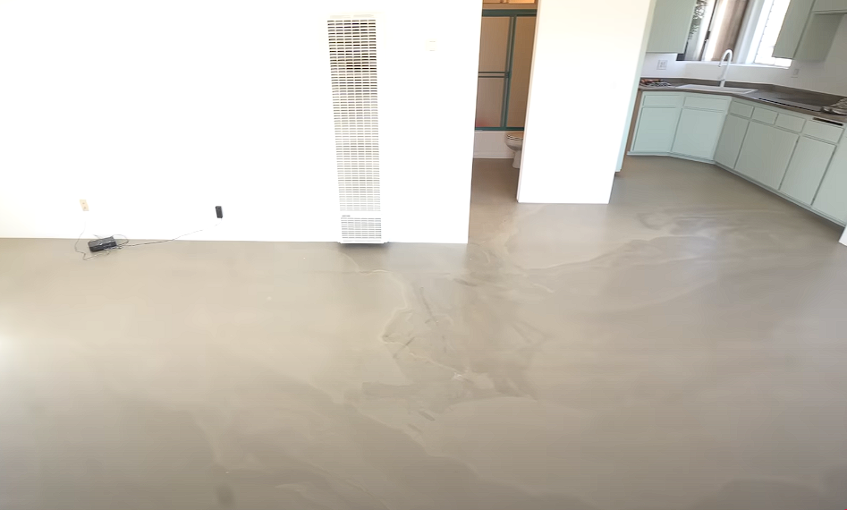 Perfectly level concrete floor