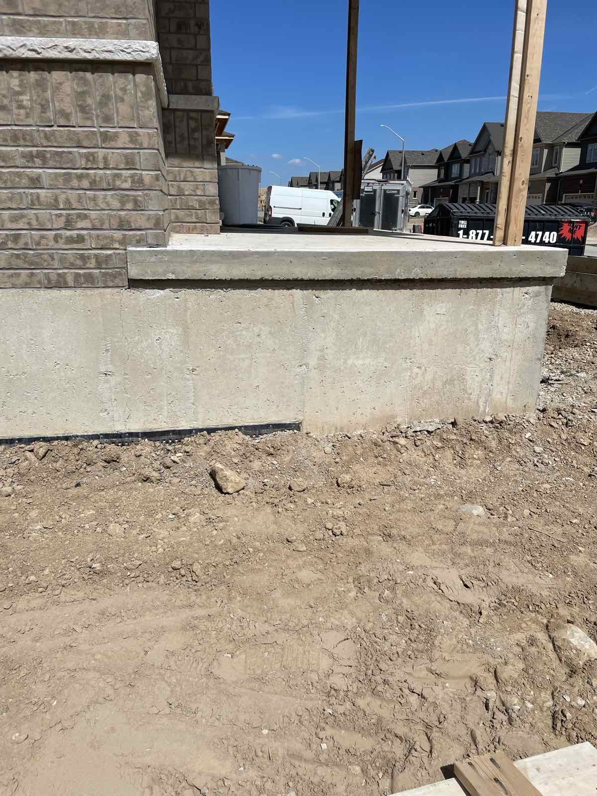 Wall before parging